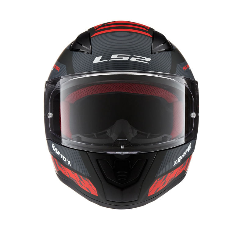 Casco LS2 353 Rapid X-Treet Negro / Rojo / Mate