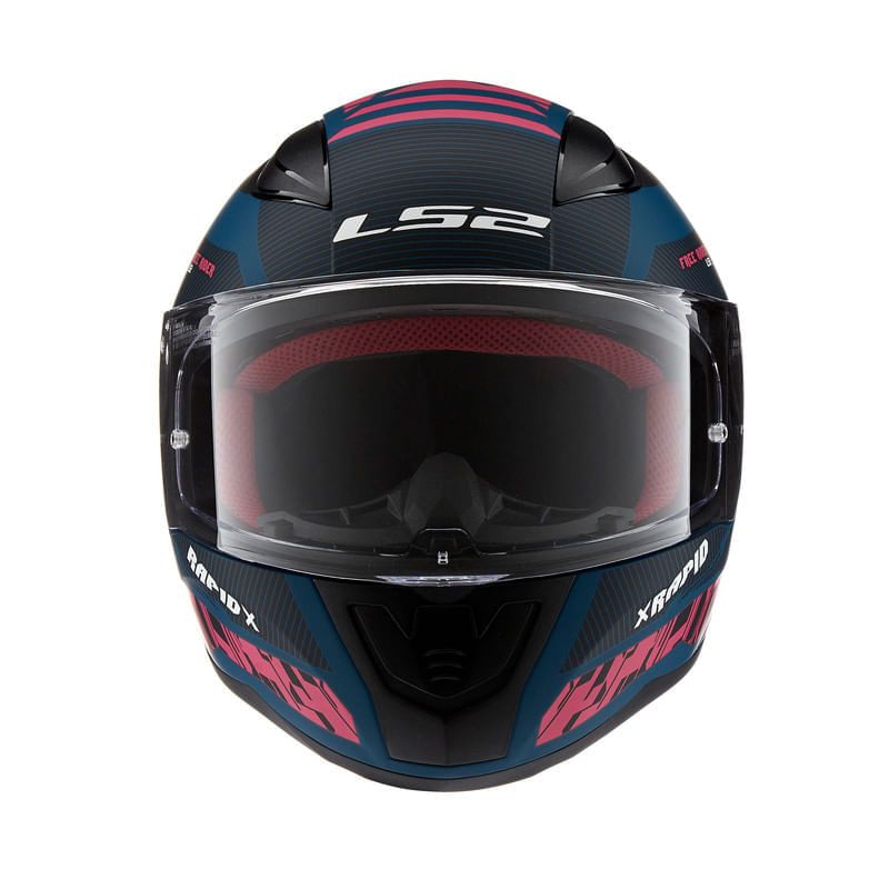 Casco LS2 353 Rapid X-Treet Azul / Rosa / Mate