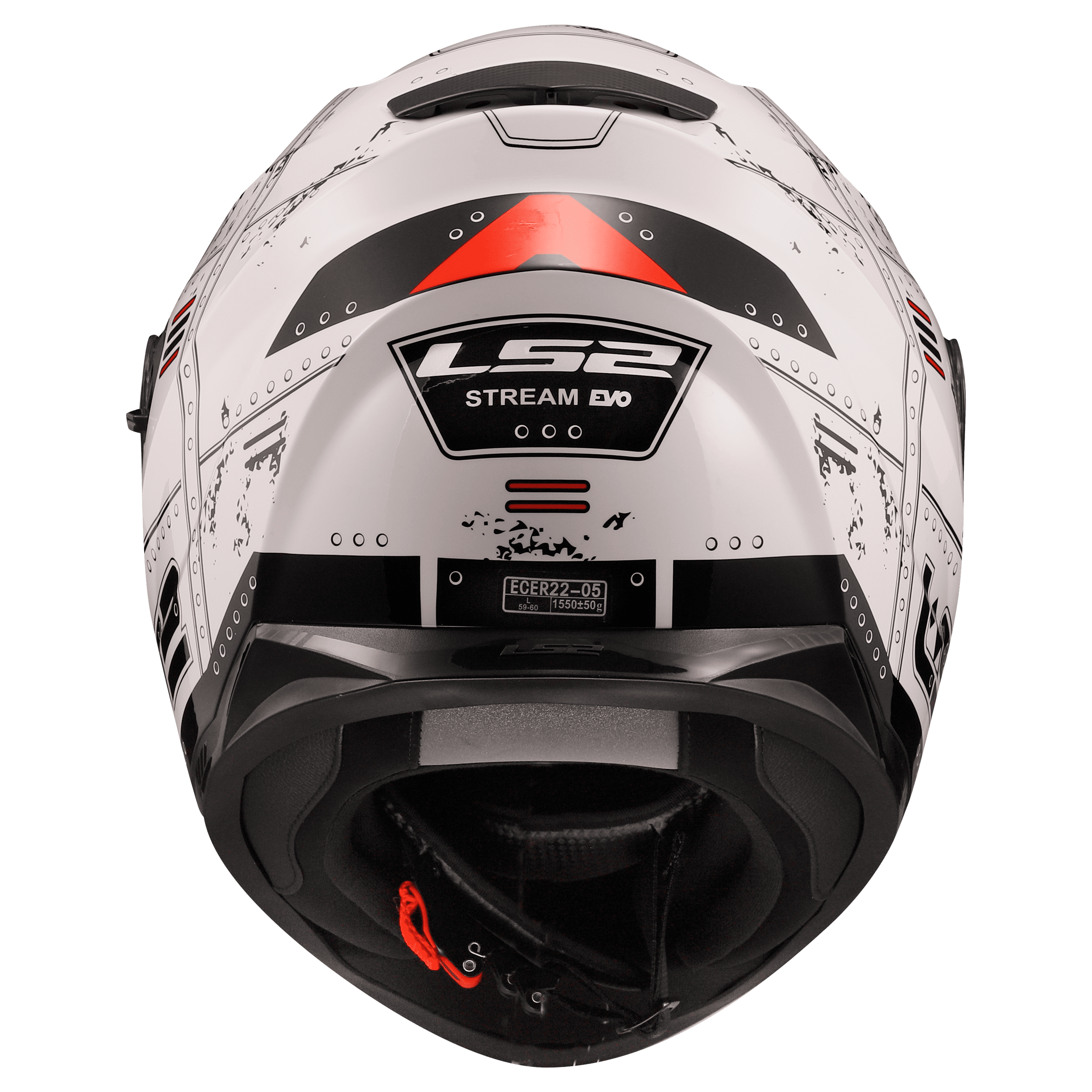 Casco LS2 320 Stream Evo Max Blanco / Rojo / Mate