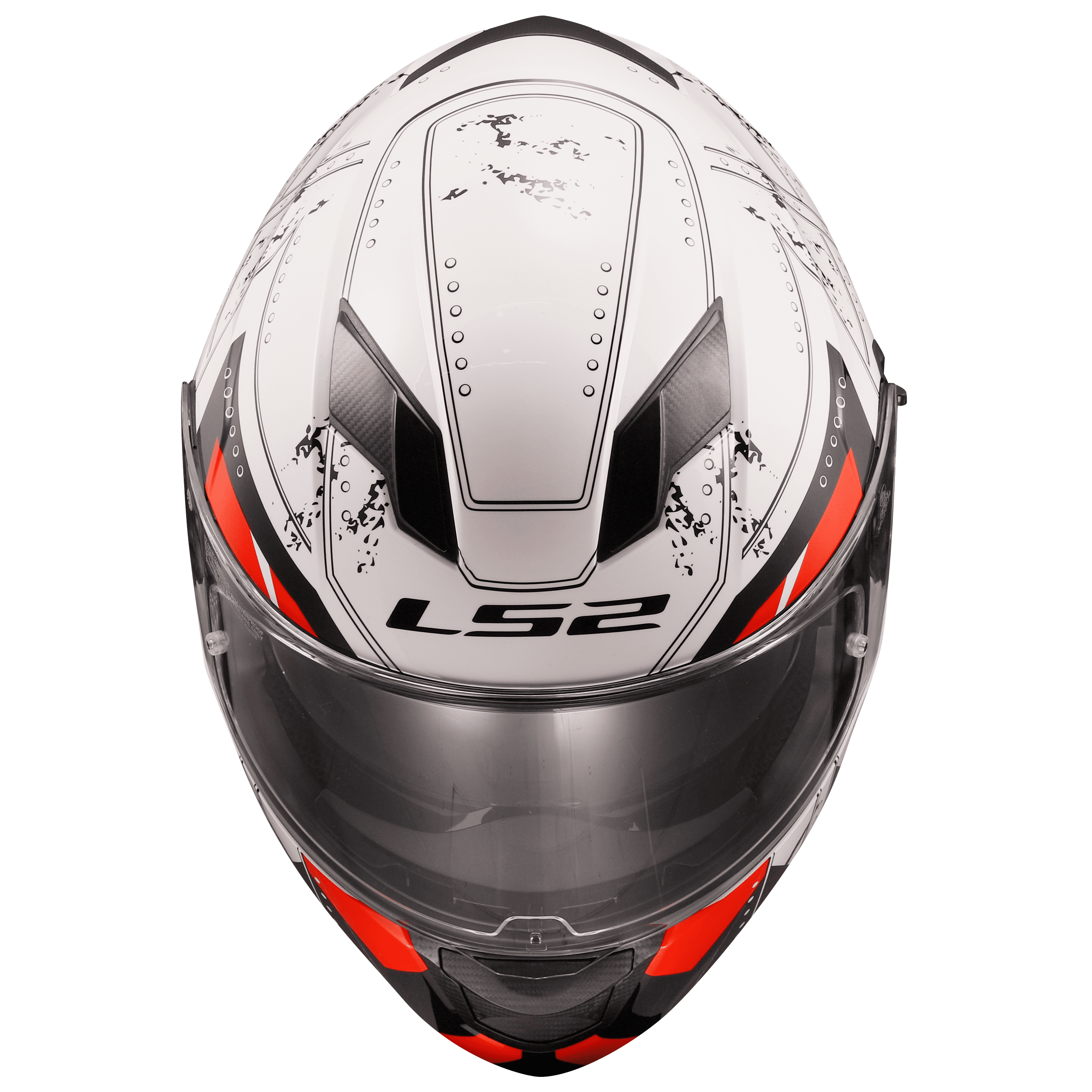 Casco LS2 320 Stream Evo Max Blanco / Rojo / Mate