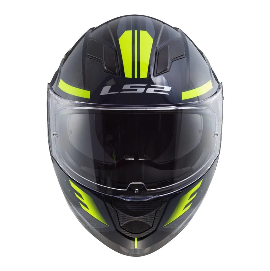 Casco LS2 320 Stream Evo Amarillo / Negro / Mate