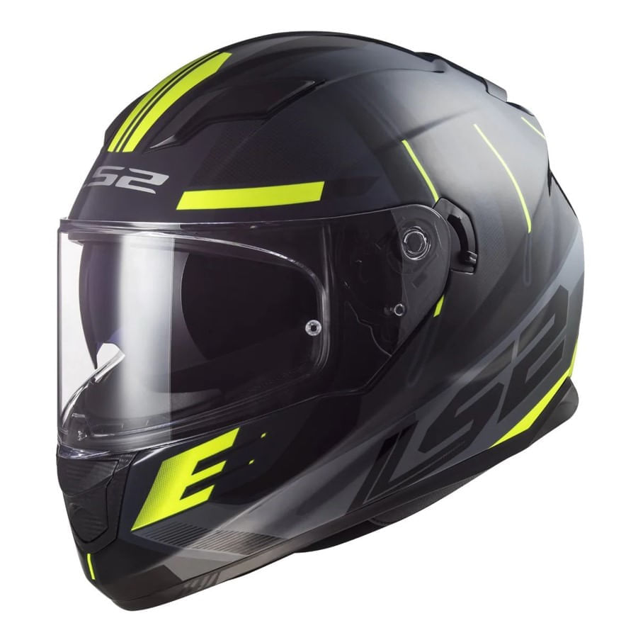 Casco LS2 320 Stream Evo Amarillo / Negro / Mate