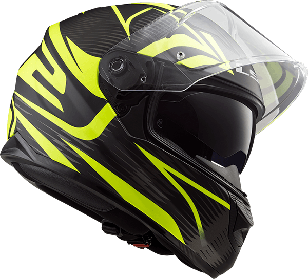 Casco LS2 320 Stream Evo Jink Amarillo / Negro / Mate