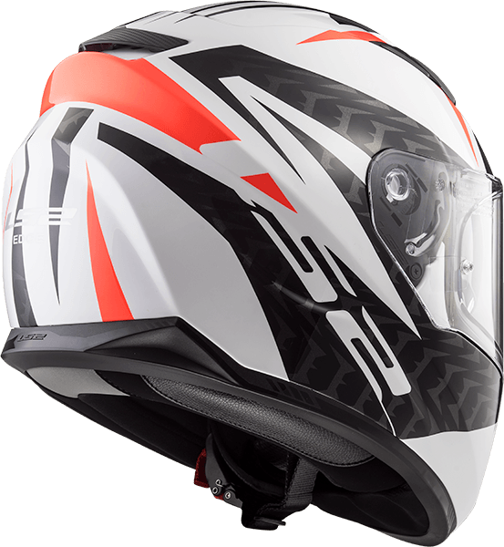 Casco LS2 320 Stream Commander Blanco / Negro / Brillo