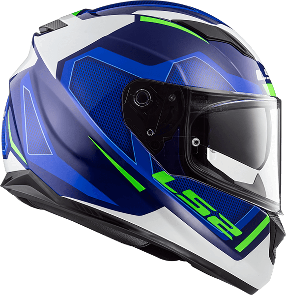 Casco LS2 320 Stream Axis Azul / Blanco / Brillo