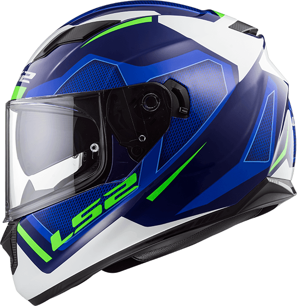 Casco LS2 320 Stream Axis Azul / Blanco / Brillo