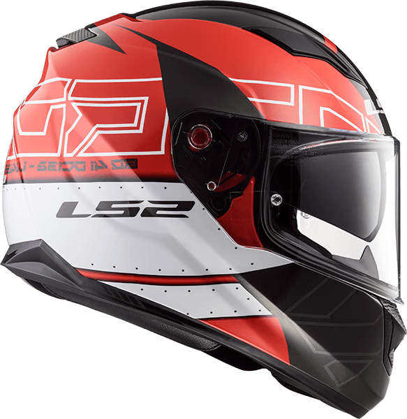 Casco LS2 320 Stream Kub Negro / Rojo / Brillo