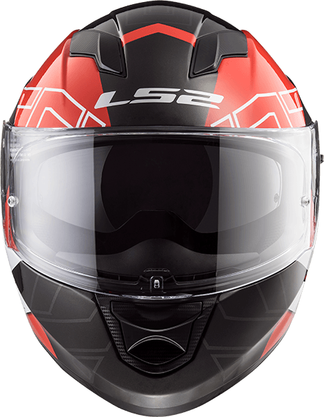 Casco LS2 320 Stream Kub Negro / Rojo / Brillo