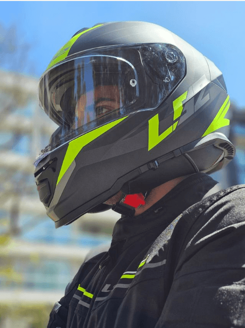 Casco LS2 800 Storm Nerve Amarillo / Negro / Mate