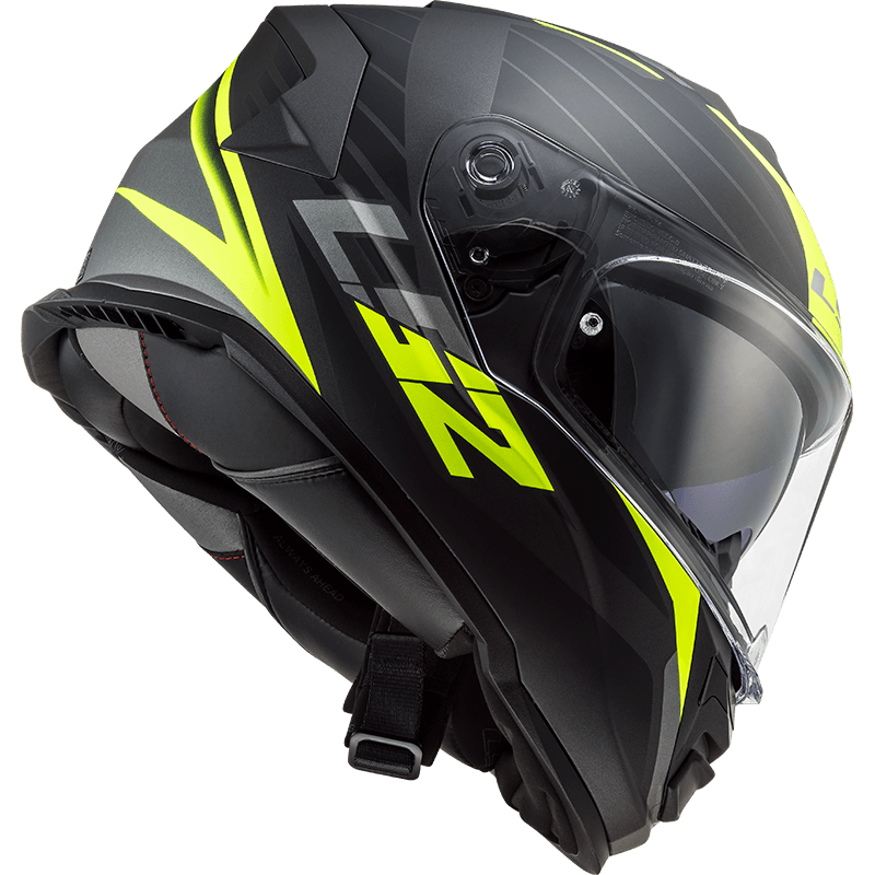 Casco LS2 800 Storm Nerve Amarillo / Negro / Mate