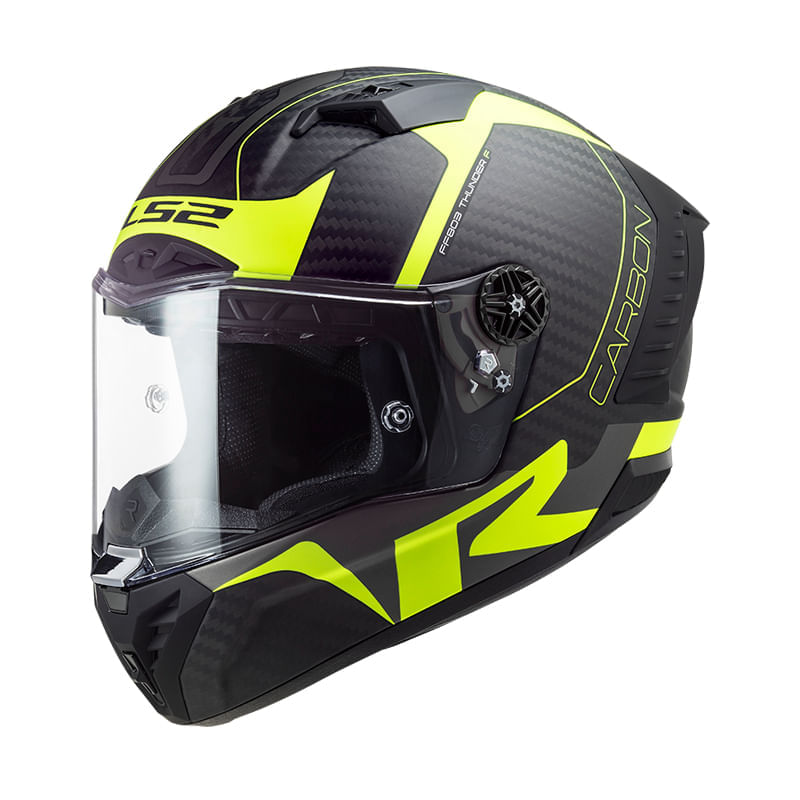 Casco LS2 805 Thunder Racing Amarillo / Negro / Mate