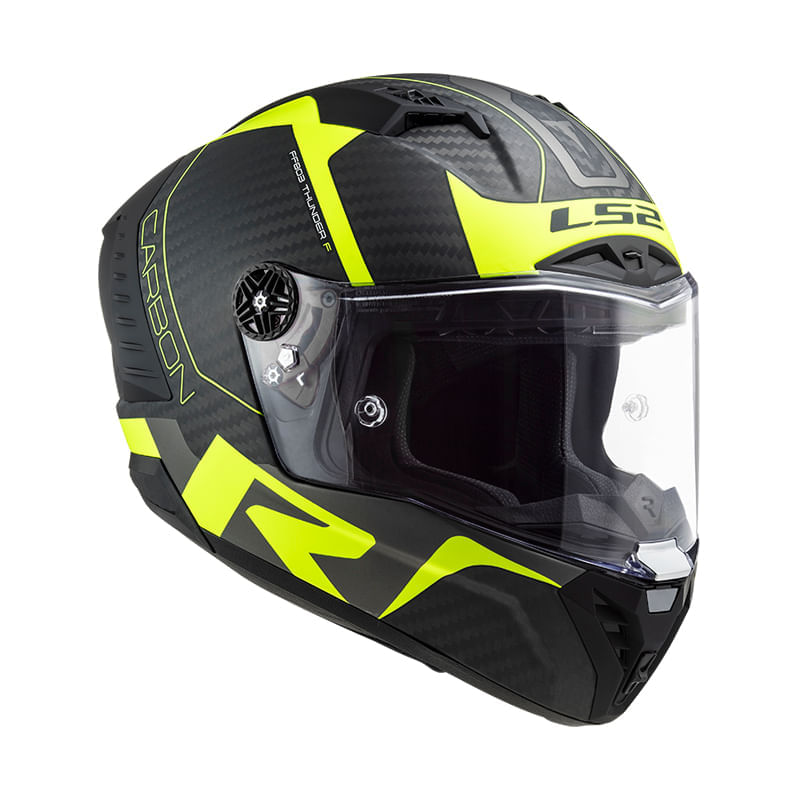 Casco LS2 805 Thunder Racing Amarillo / Negro / Mate