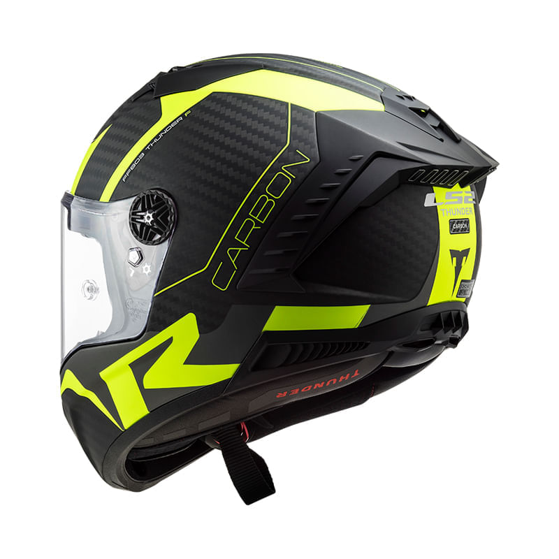 Casco LS2 805 Thunder Racing Amarillo / Negro / Mate