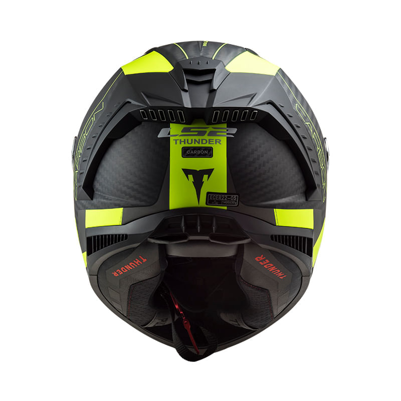 Casco LS2 805 Thunder Racing Amarillo / Negro / Mate
