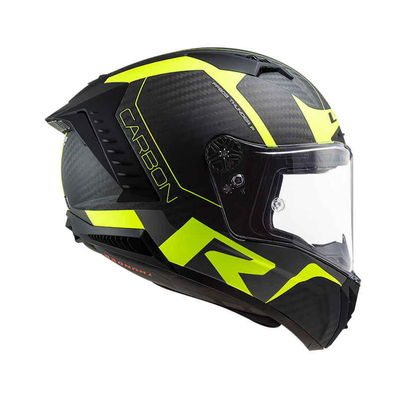 Casco LS2 805 Thunder Racing Amarillo / Negro / Mate