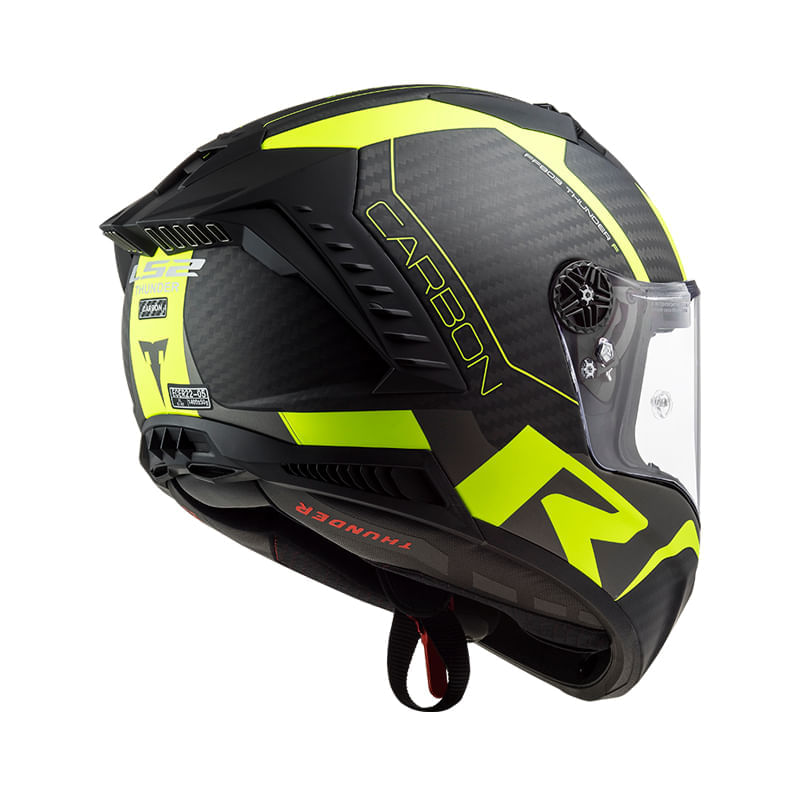 Casco LS2 805 Thunder Racing Amarillo / Negro / Mate