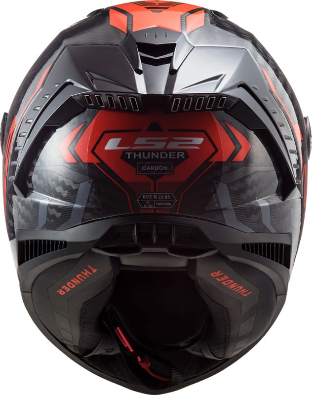 Casco LS2 805 Thunder Sputnik Negro / Rojo / Brillo