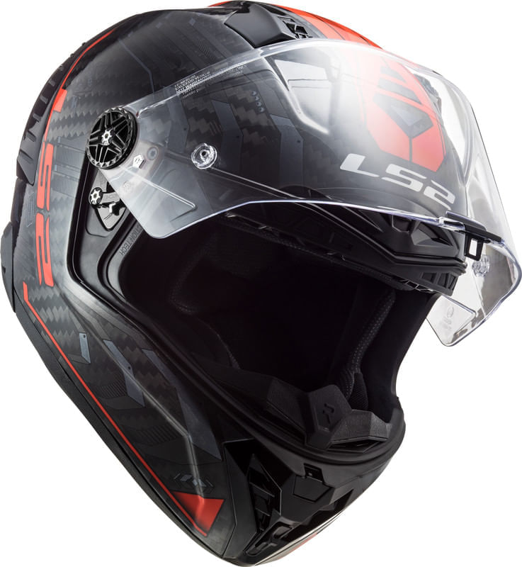 Casco LS2 805 Thunder Sputnik Negro / Rojo / Brillo