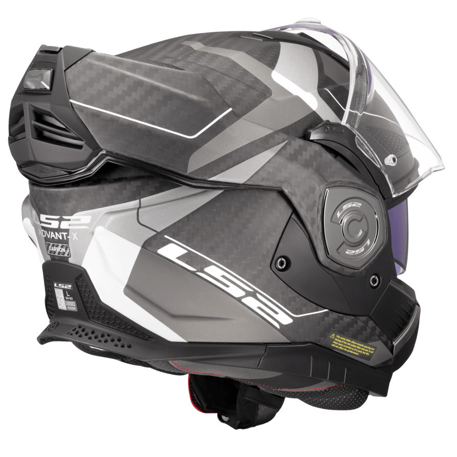 Casco LS2 901 Advant X Horizon Carbono Negro / Gris / Mate