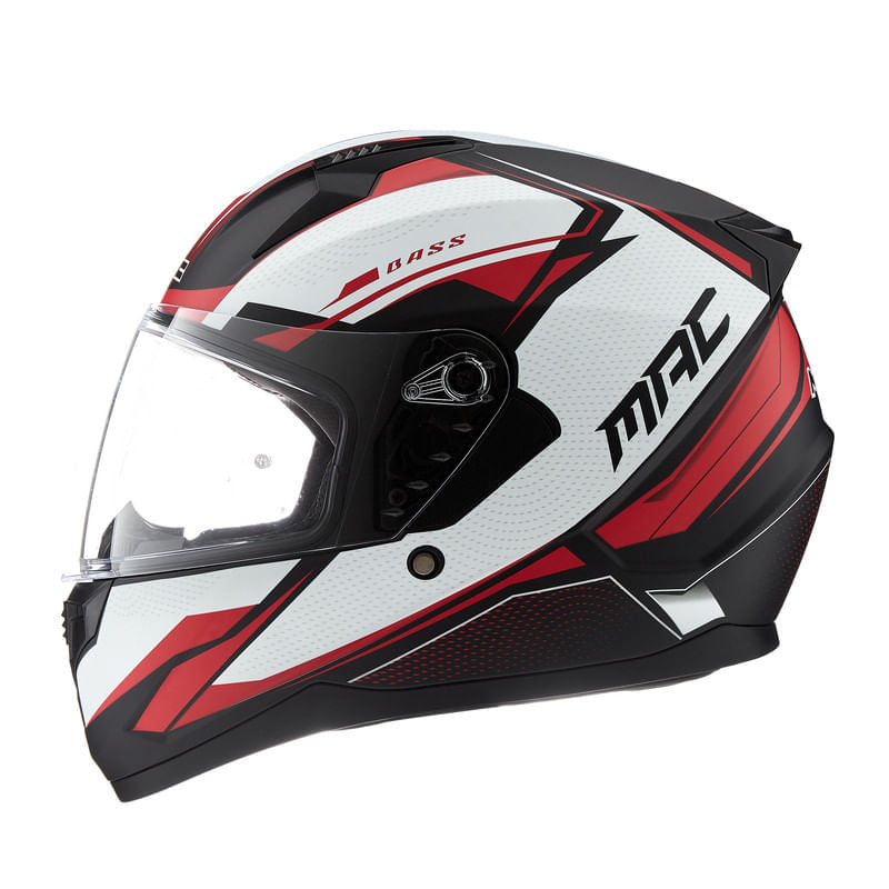 Casco MAC 067 Bass Zeppelin Blanco / Negro / Mate