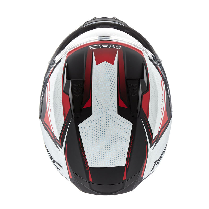 Casco MAC 067 Bass Zeppelin Blanco / Negro / Mate