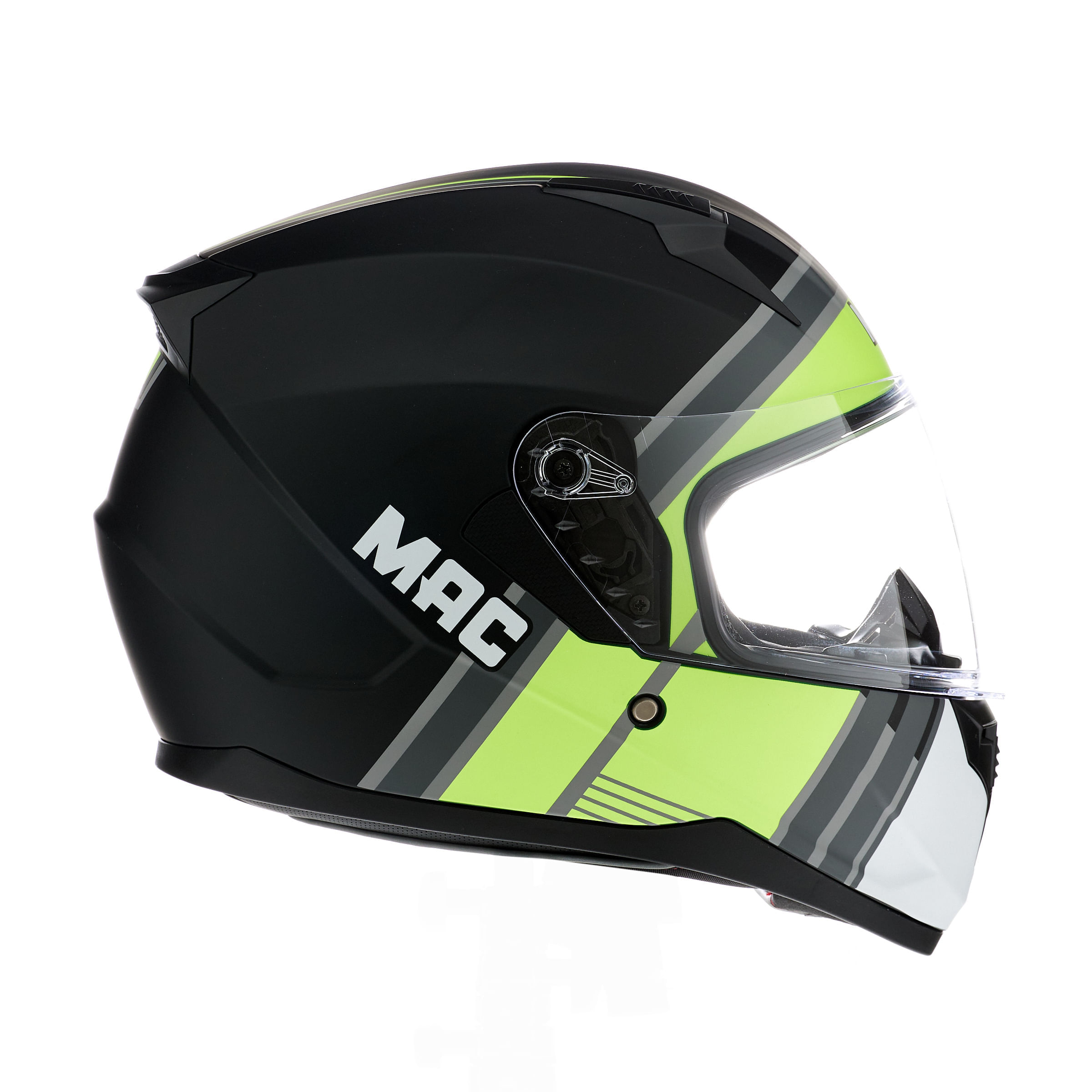 Casco MAC 067 Bass Spoon Amarillo / Gris / Mate