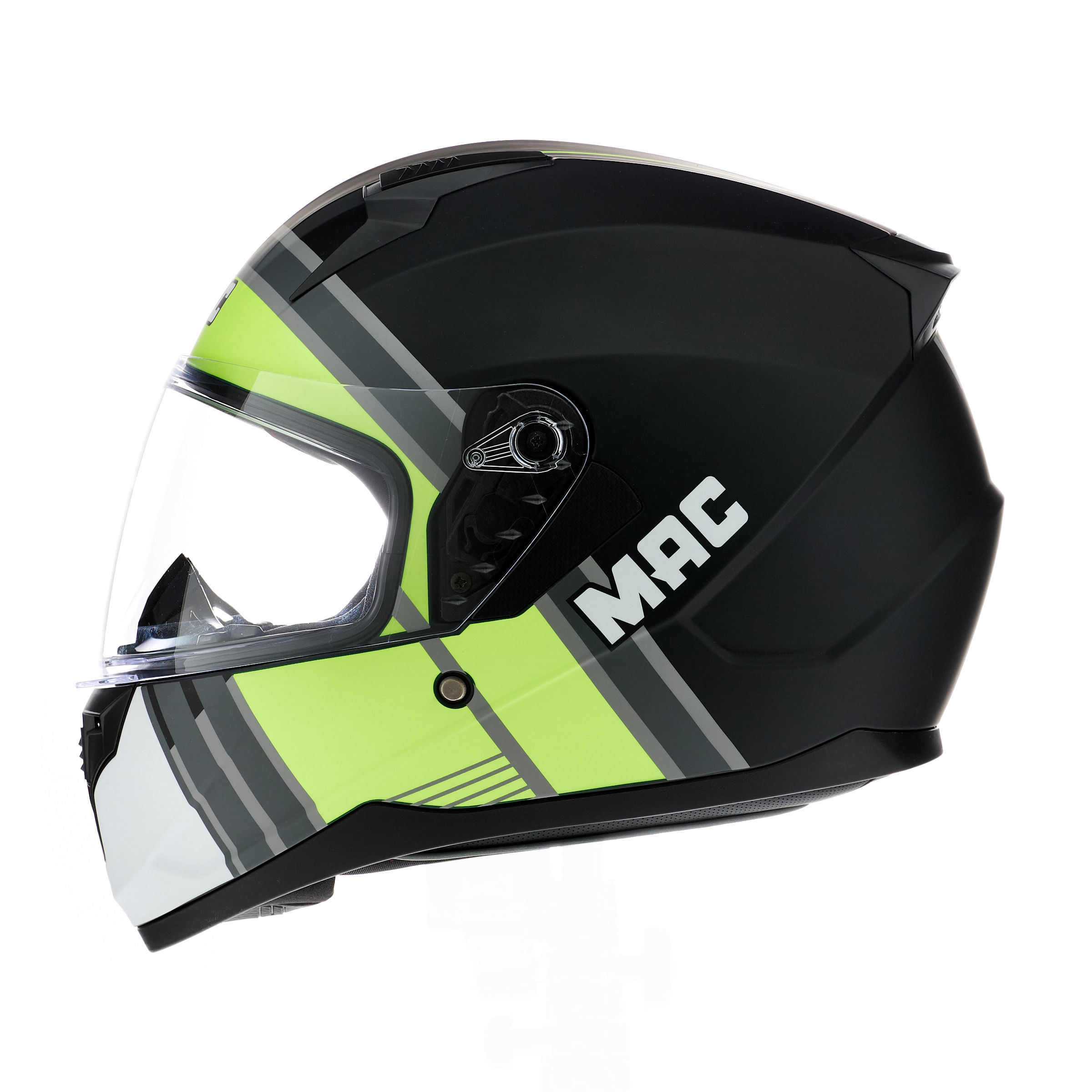 Casco MAC 067 Bass Spoon Amarillo / Gris / Mate