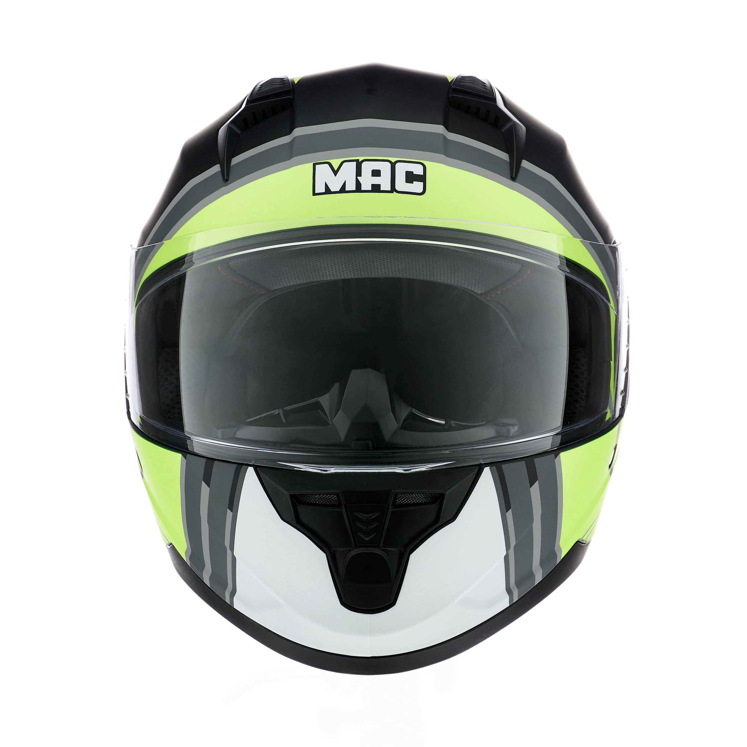 Casco MAC 067 Bass Spoon Amarillo / Gris / Mate