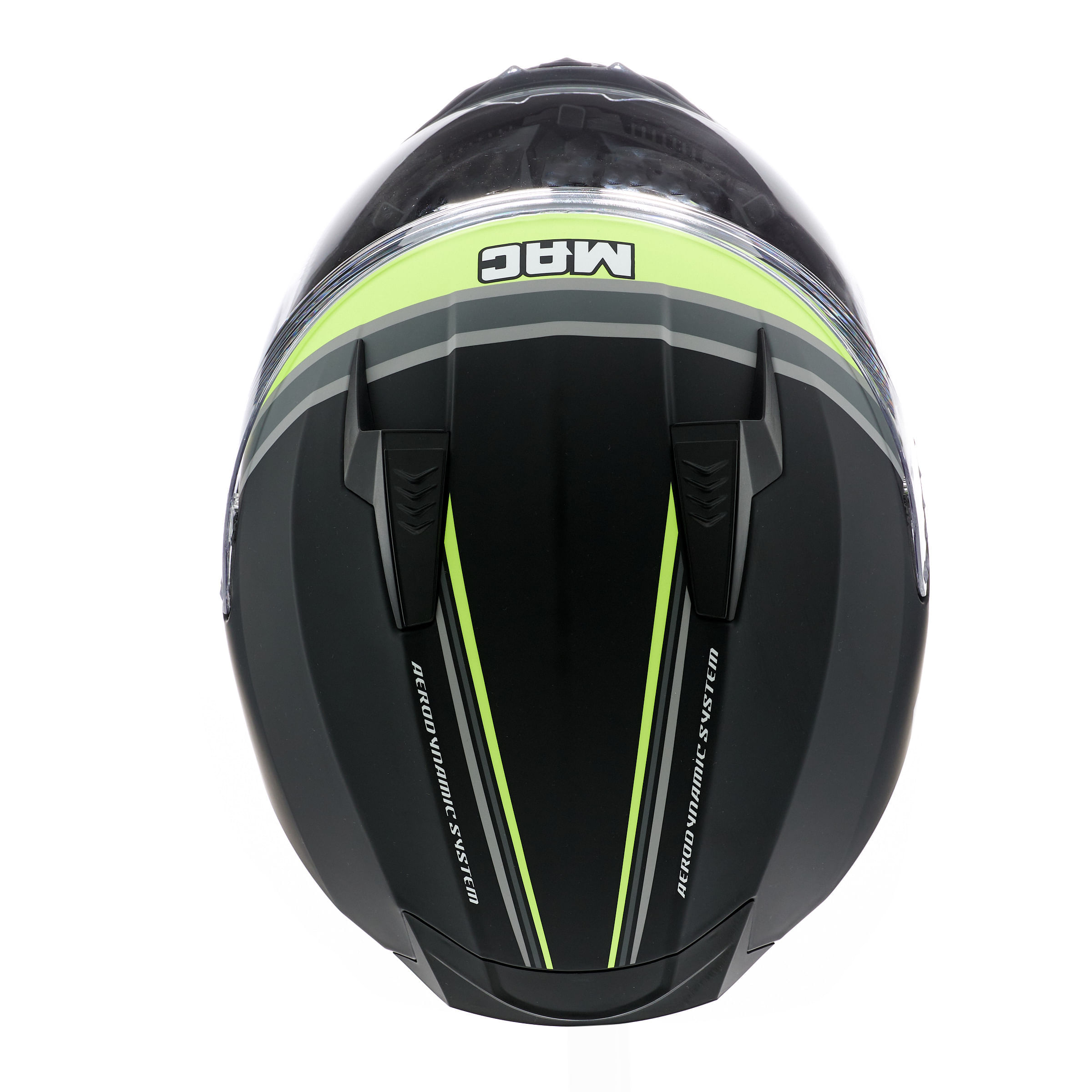 Casco MAC 067 Bass Spoon Amarillo / Gris / Mate