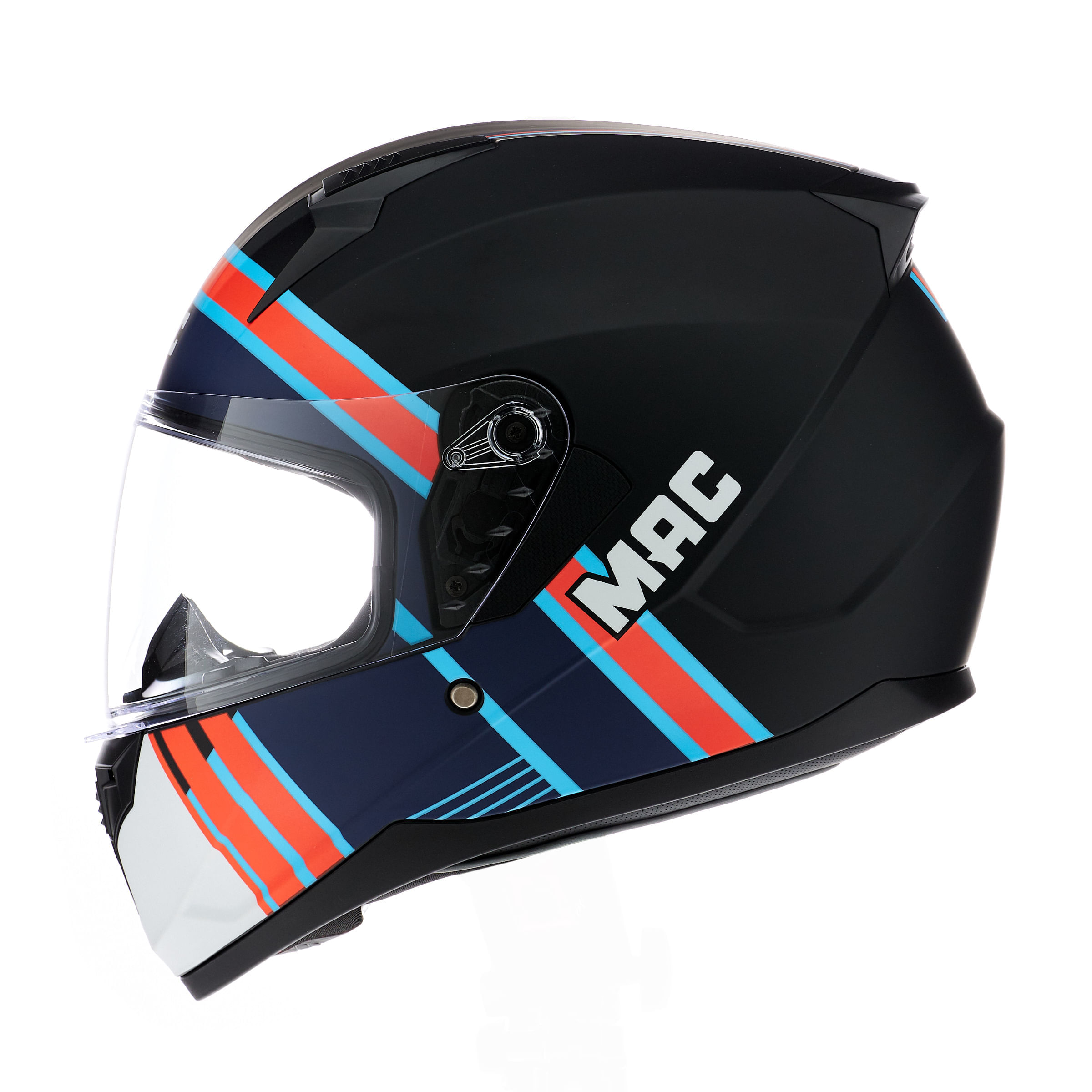 Casco MAC 067 Bass Spoon Celeste / Negro / Mate