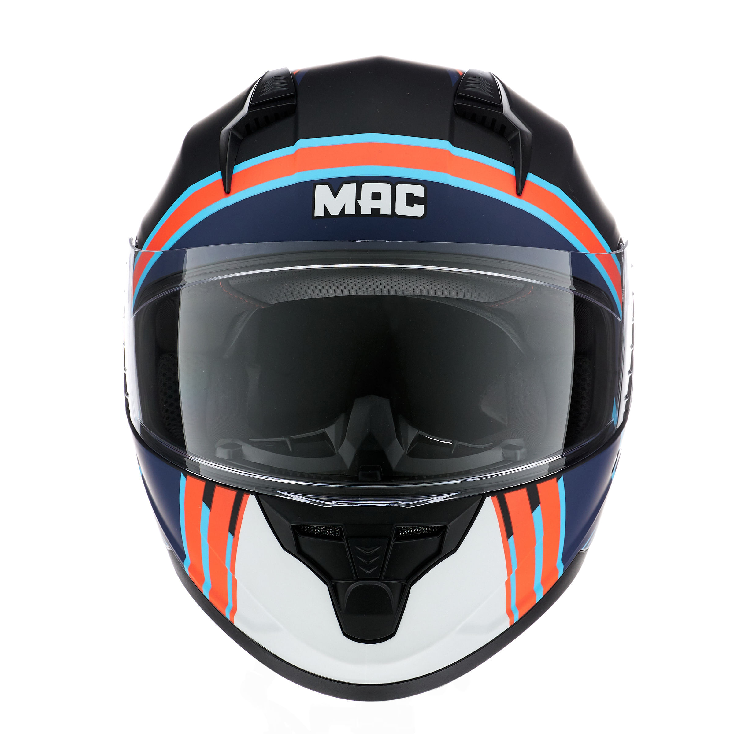 Casco MAC 067 Bass Spoon Celeste / Negro / Mate