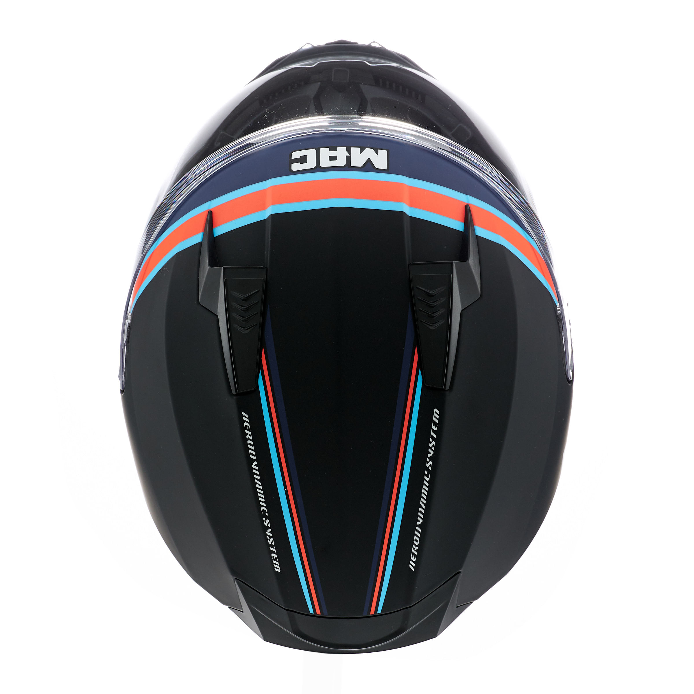 Casco MAC 067 Bass Spoon Celeste / Negro / Mate