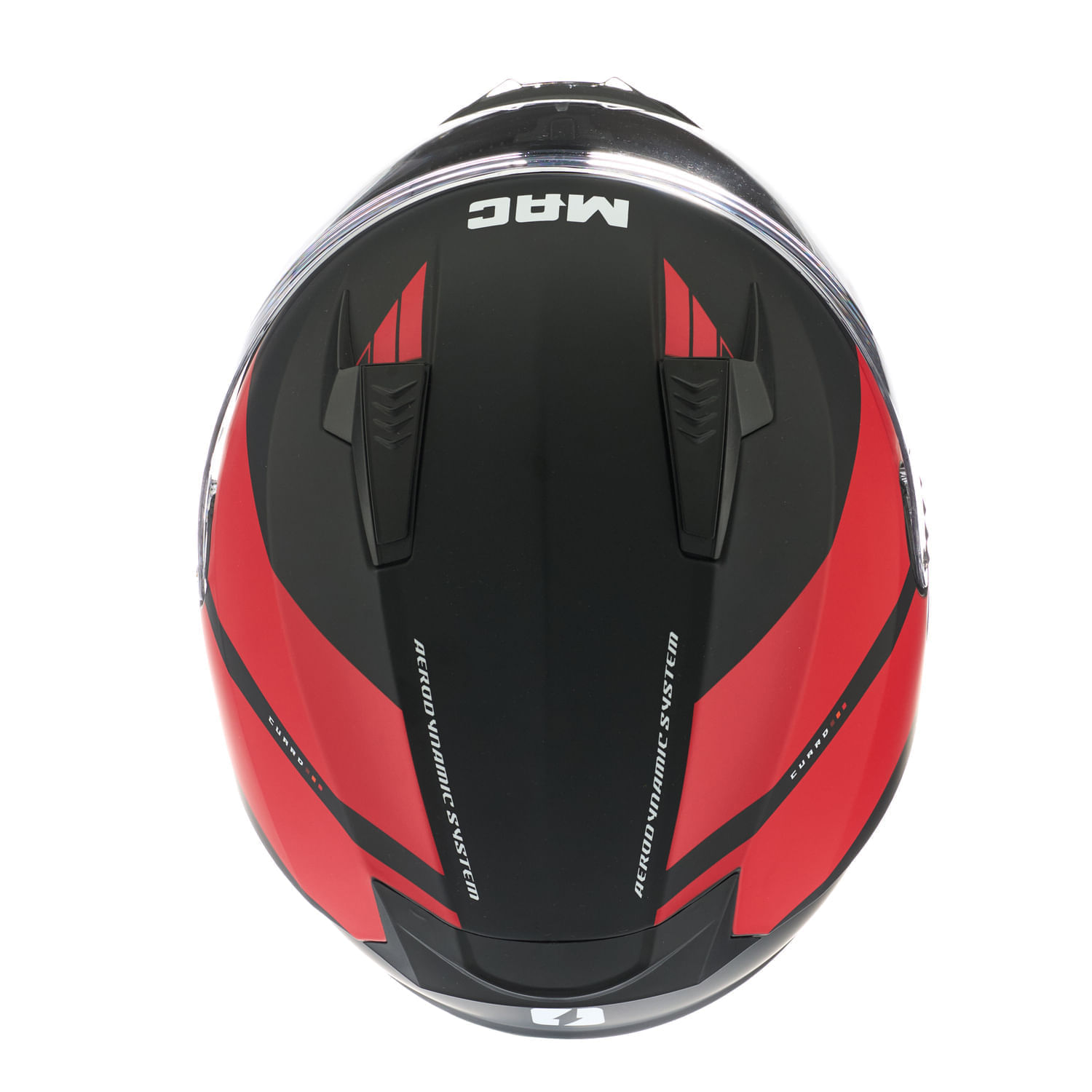 Casco MAC 067 Bass Cuard Negro / Rojo / Mate