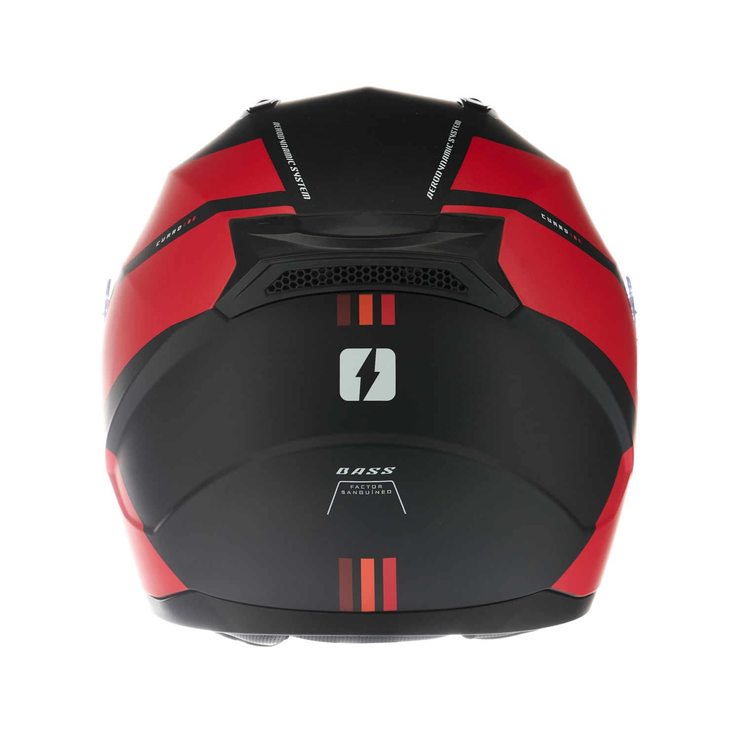 Casco MAC 067 Bass Cuard Negro / Rojo / Mate