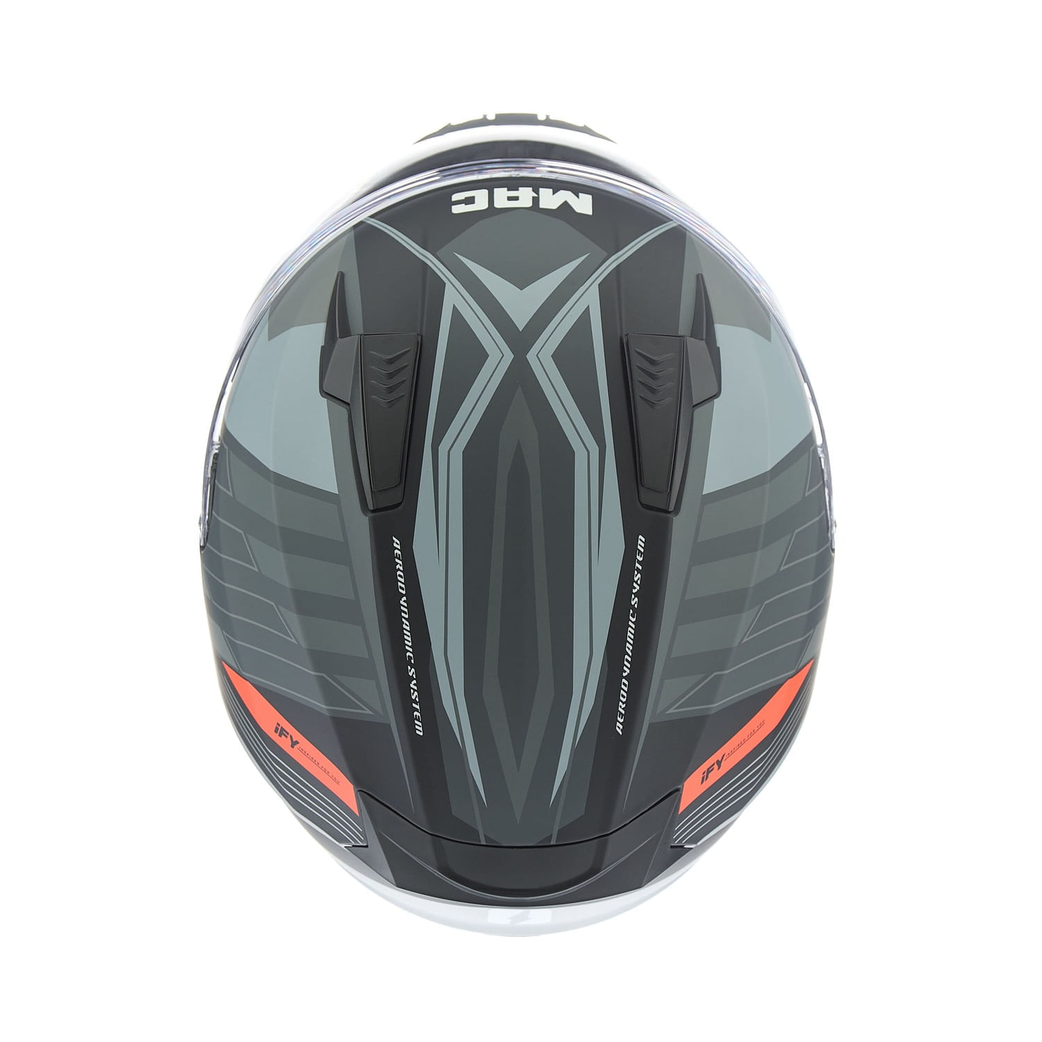 Casco MAC 067 Bass Weez Gris / Negro / Mate
