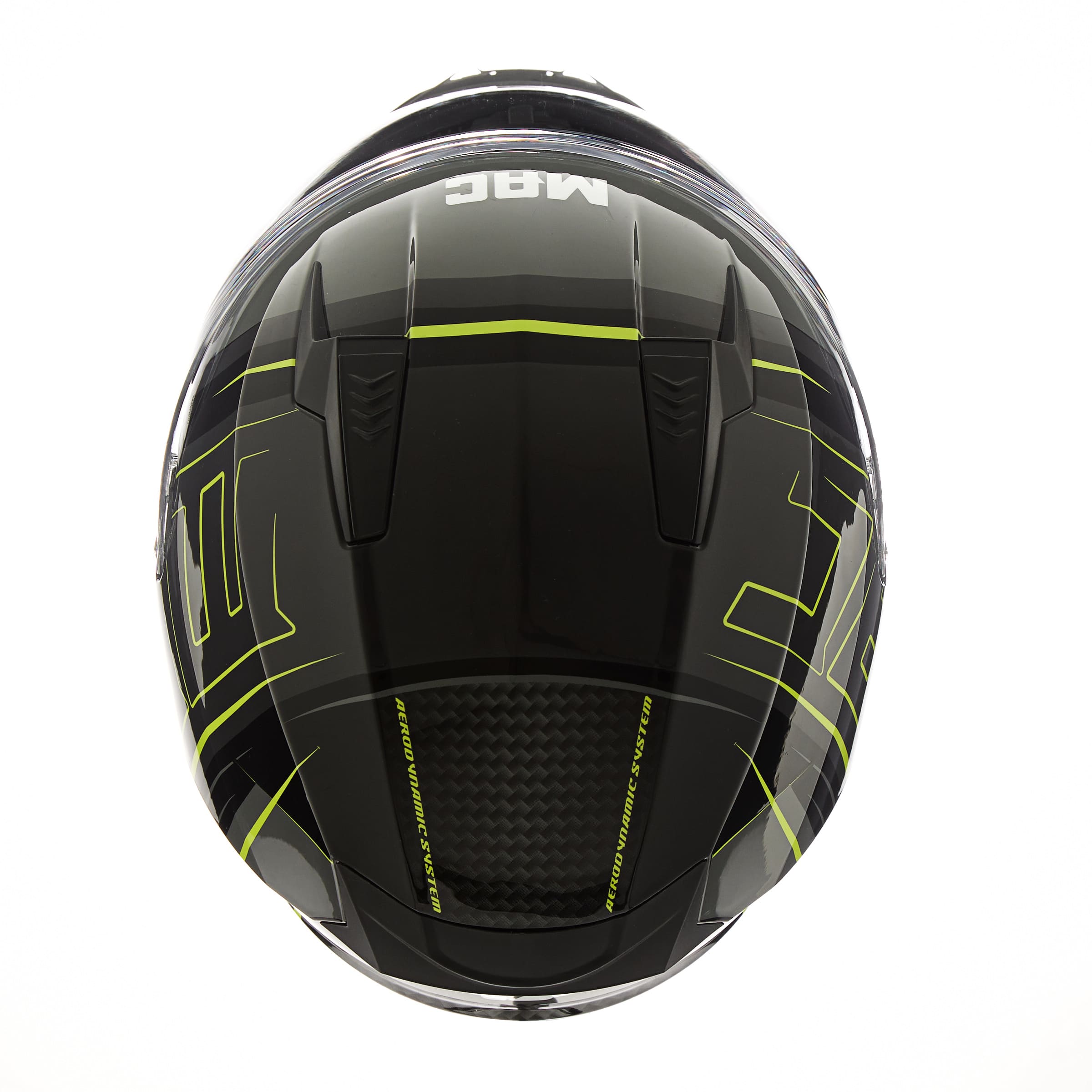 Casco MAC 067 Bass Cage Amarillo / Negro / Brillo