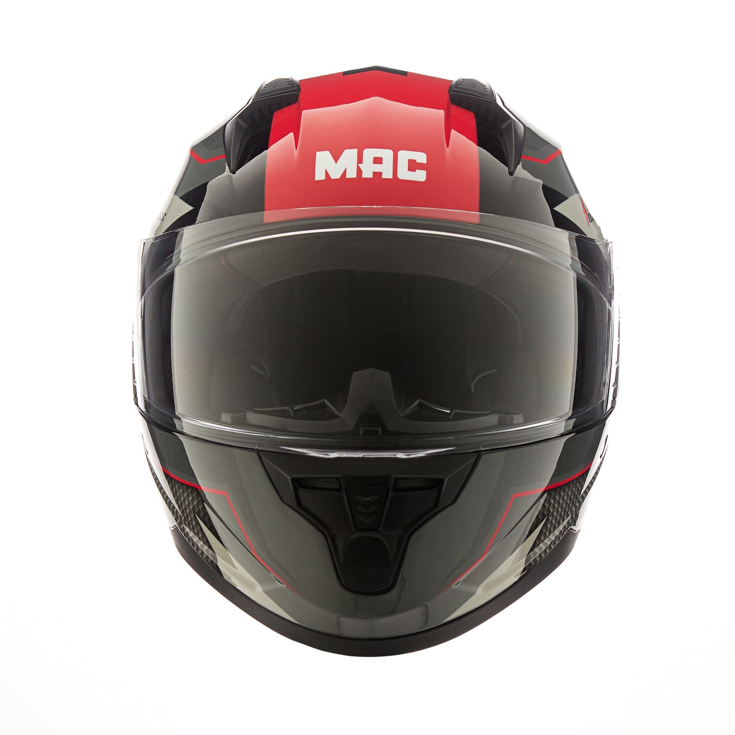 Casco MAC 067 Bass Zorska Negro / Rojo / Brillo