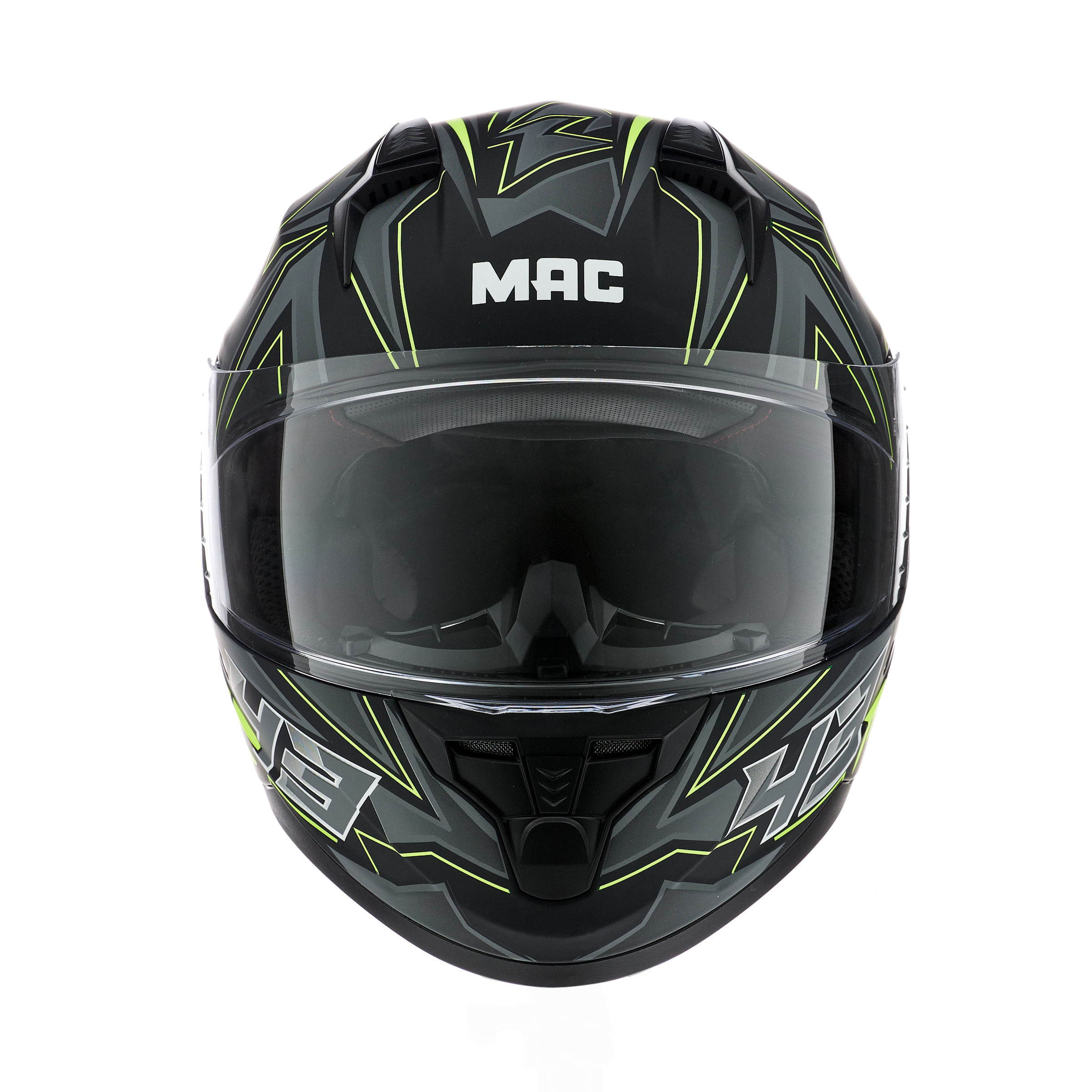 Casco MAC 067 Bass Kinks Amarillo / Gris / Mate