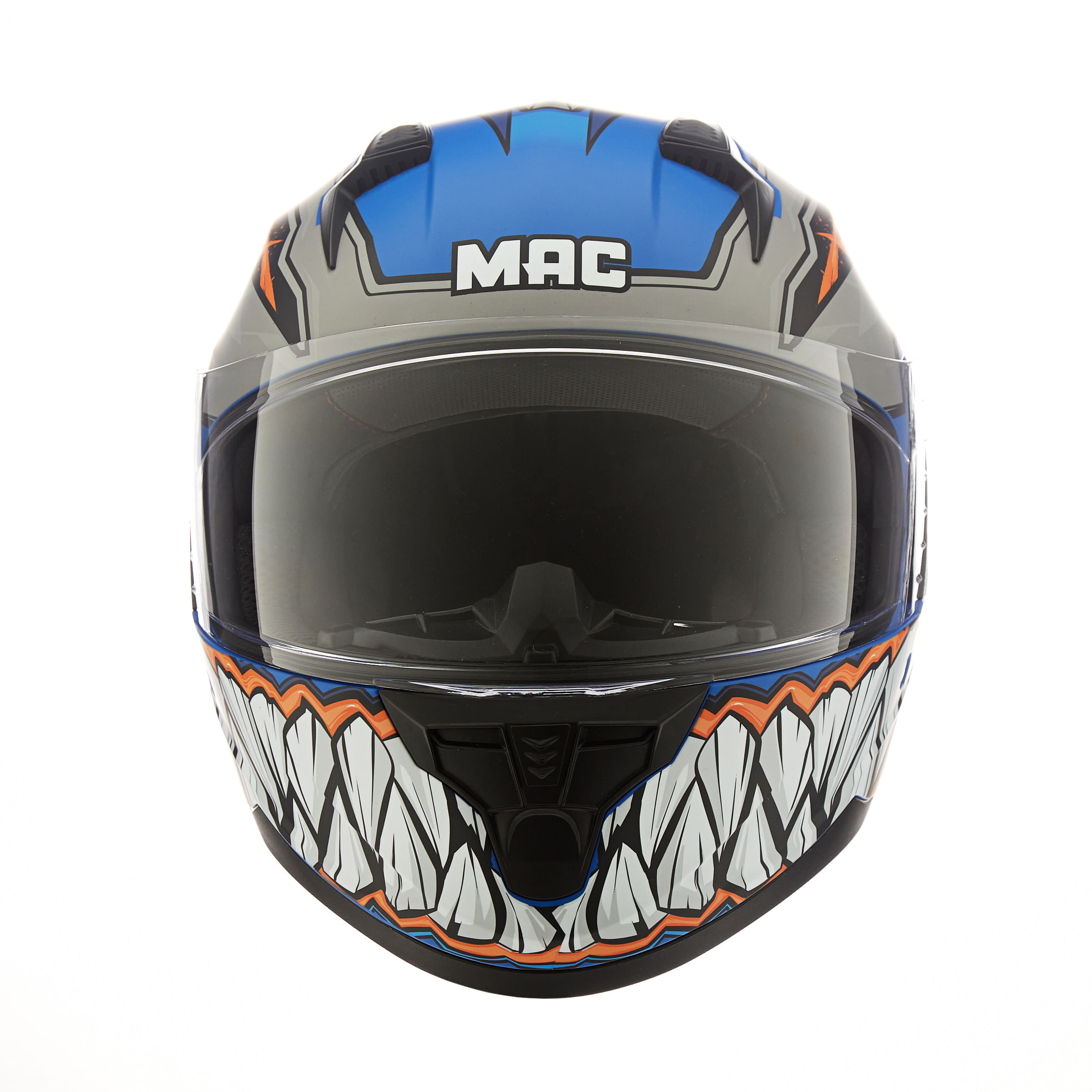 Casco MAC 067 Bass Monster Azul / Negro / Mate