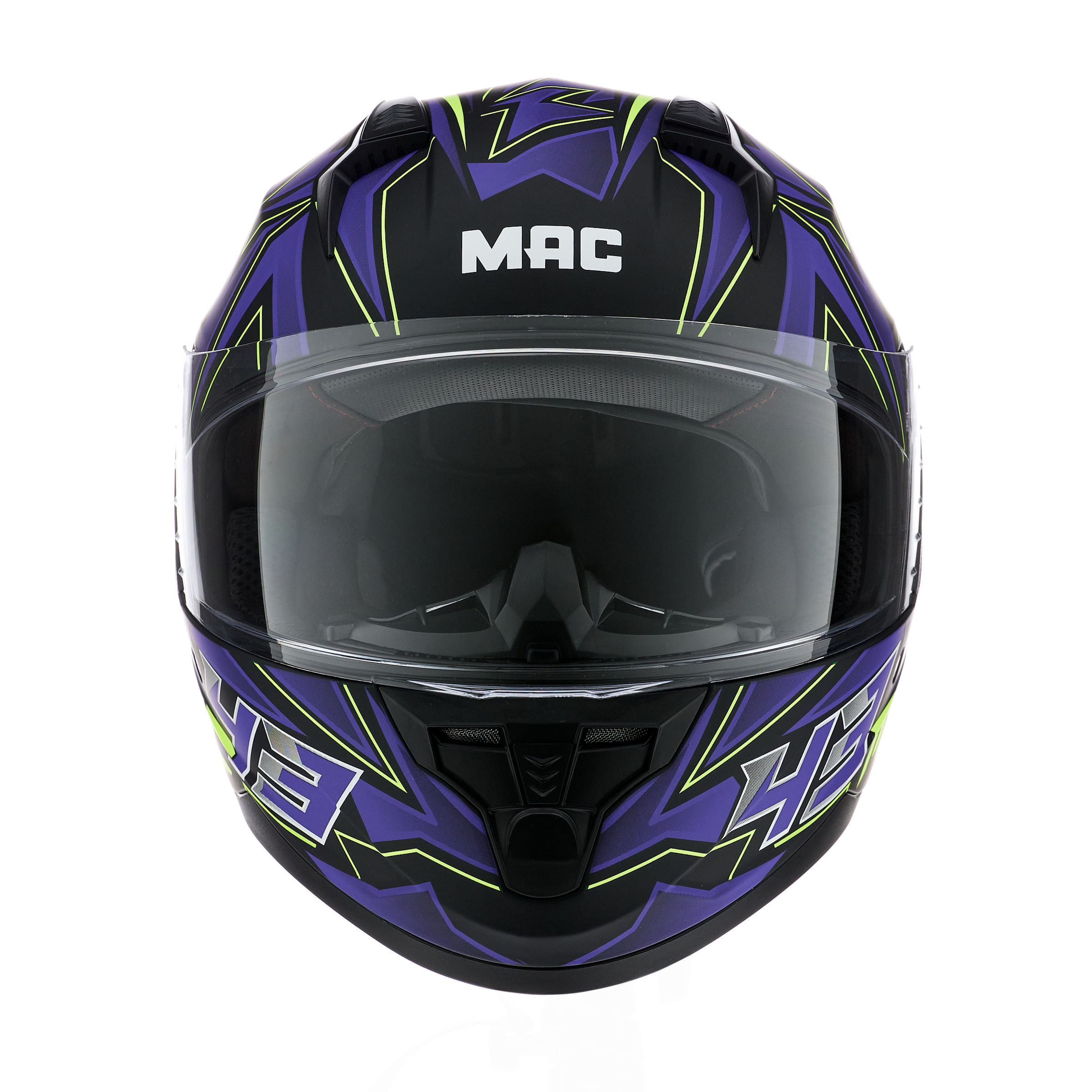 Casco MAC 067 Bass Kinks Negro / Violeta / Mate