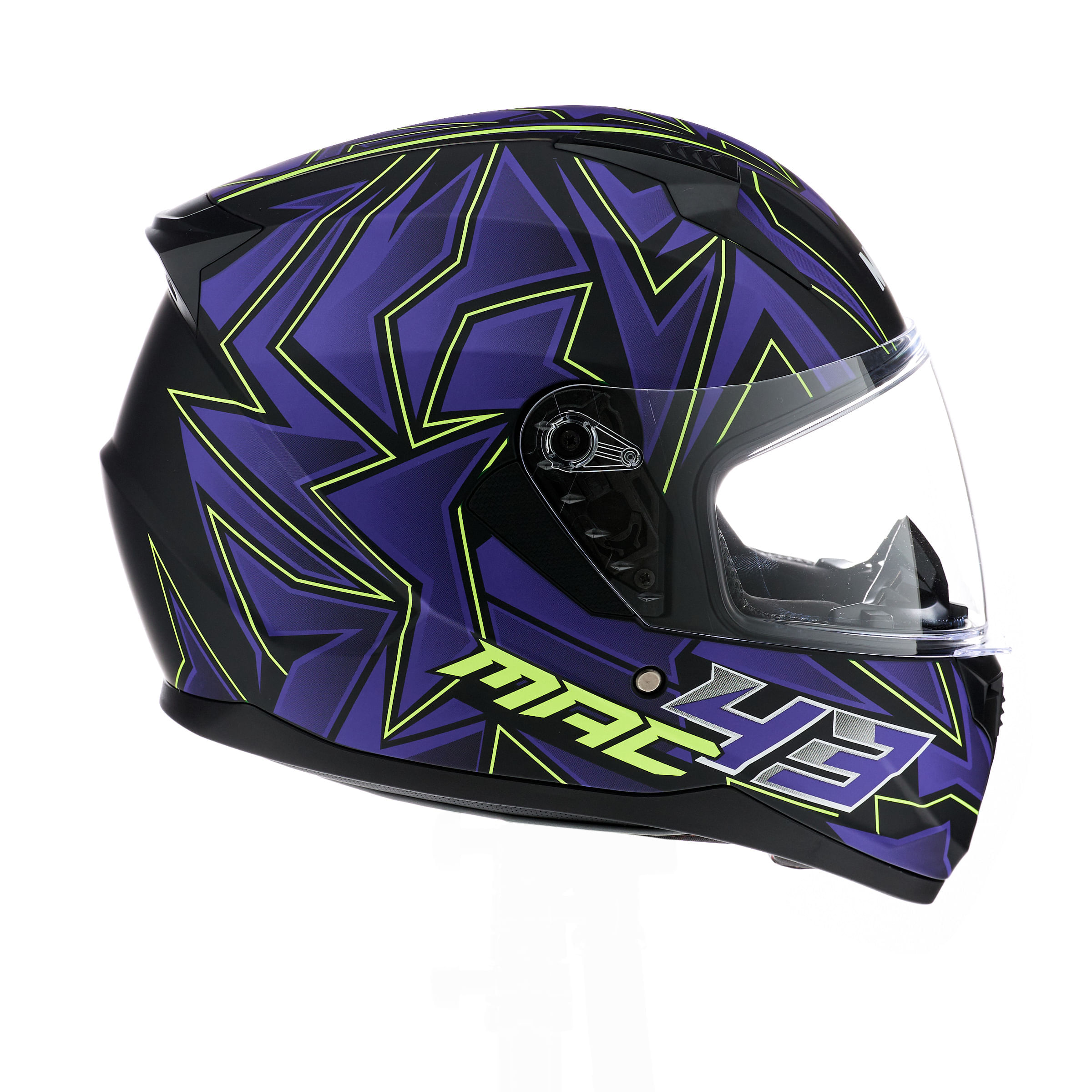 Casco MAC 067 Bass Kinks Negro / Violeta / Mate