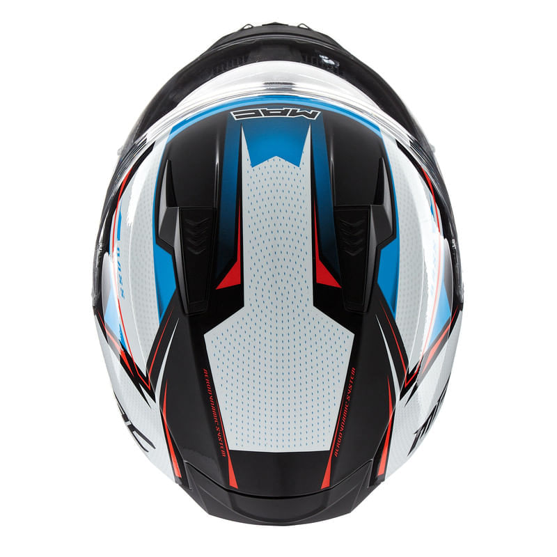 Casco MAC 067 Bass Zeppelin Rojo / Blanco / Brillo