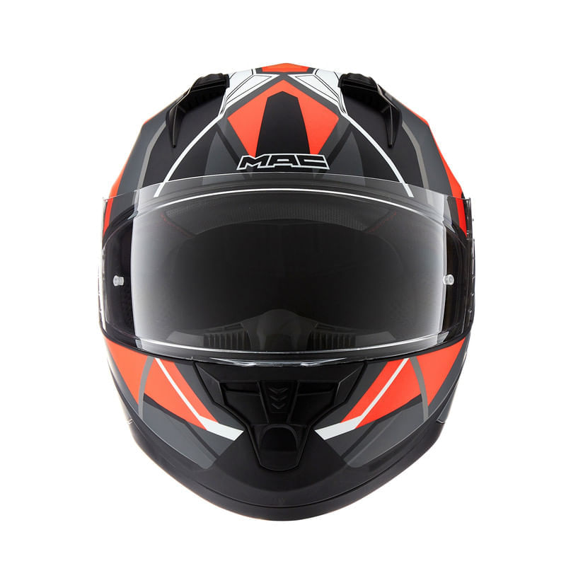 Casco MAC 067 Bass Nirvana Naranja / Negro / Mate