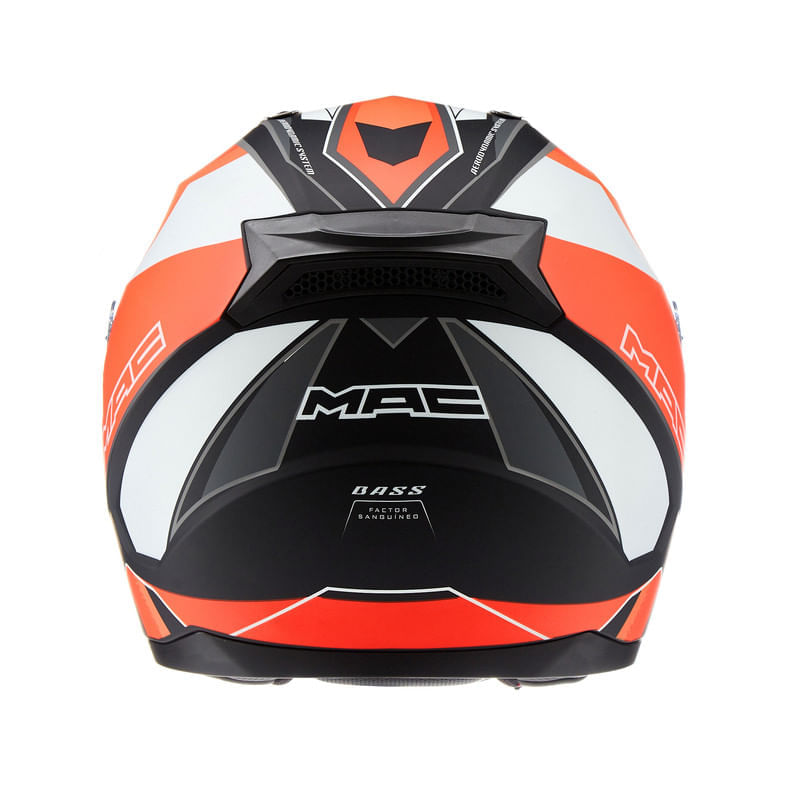 Casco MAC 067 Bass Nirvana Naranja / Negro / Mate