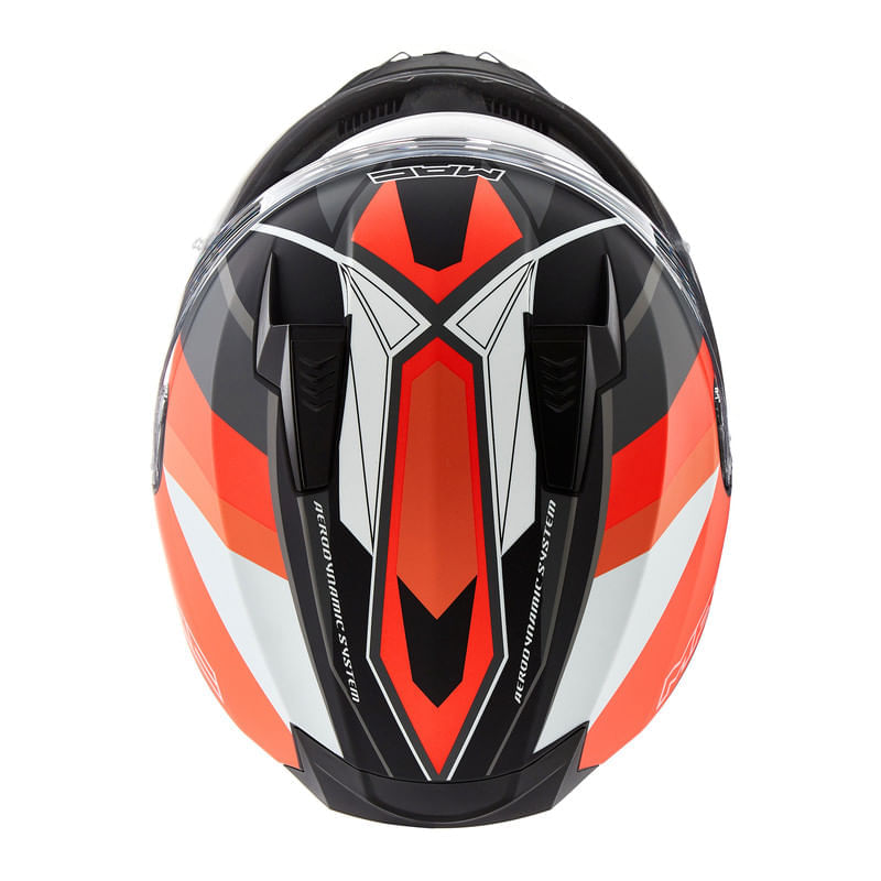 Casco MAC 067 Bass Nirvana Naranja / Negro / Mate