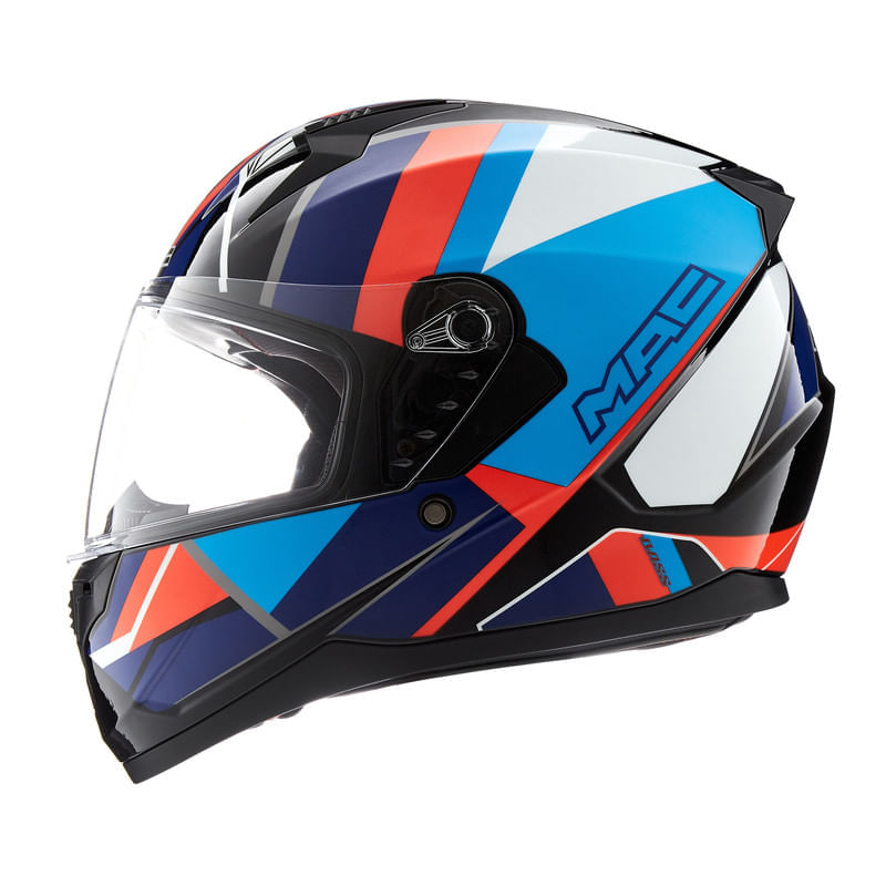 Casco MAC 067 Bass Nirvana Azul / Negro / Brillo