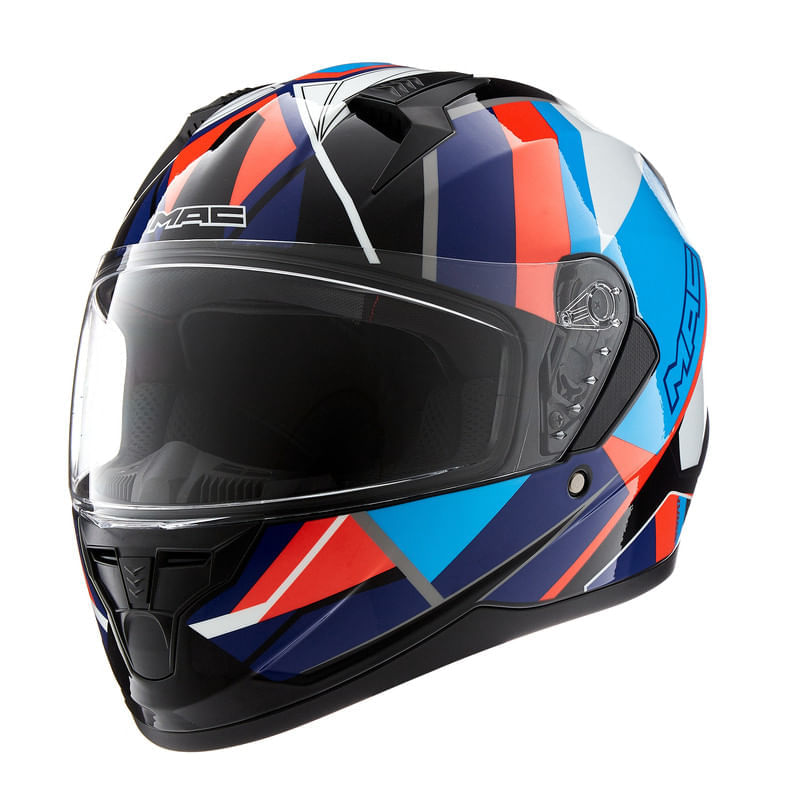 Casco MAC 067 Bass Nirvana Azul / Negro / Brillo