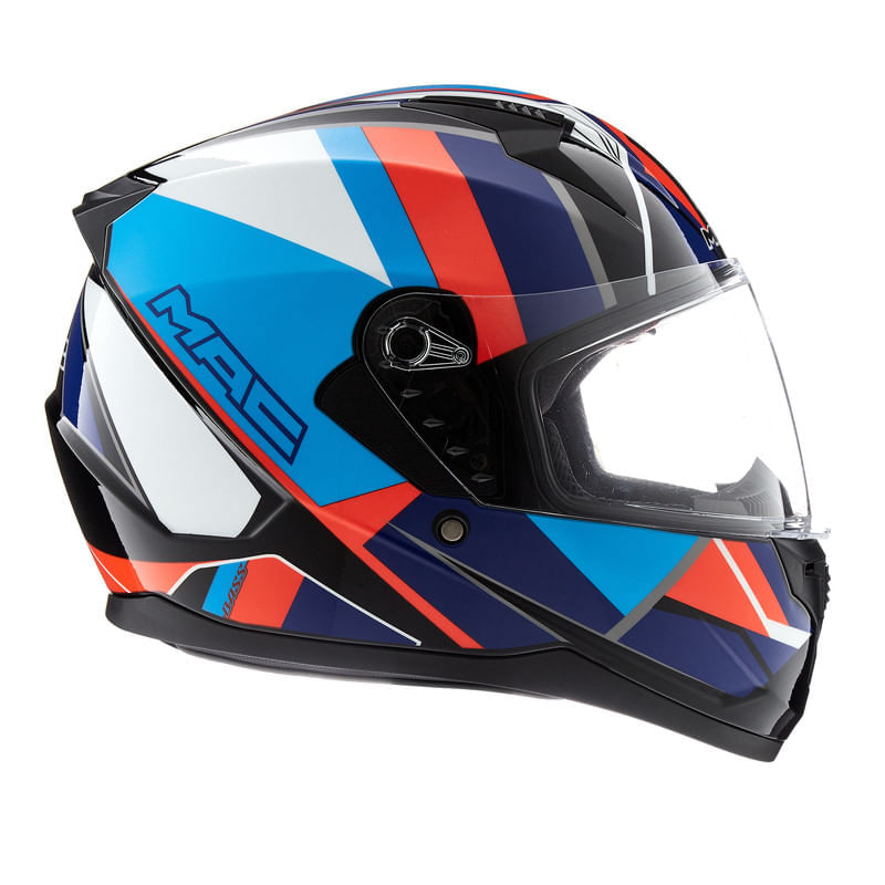 Casco MAC 067 Bass Nirvana Azul / Negro / Brillo
