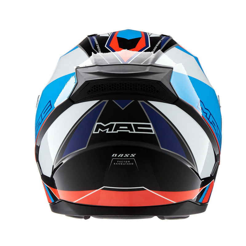 Casco MAC 067 Bass Nirvana Azul / Negro / Brillo
