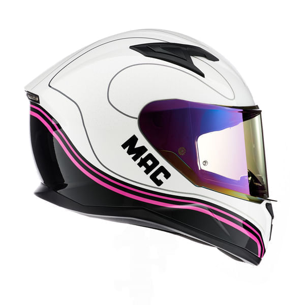 Casco MAC 825 Speed Amy Blanco / Brillo
